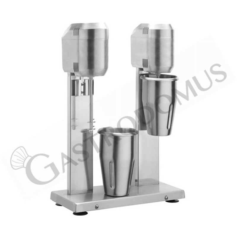 Batidora de 2 vasos de acero inox y potencia 0,4 KW+ 0,4 Kw