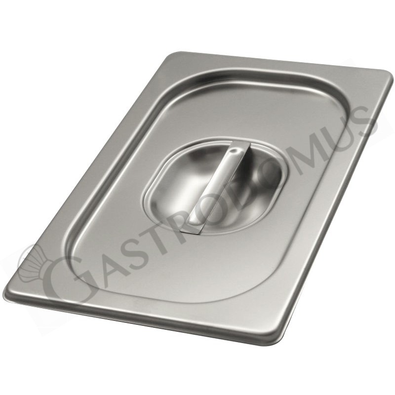 Tapa de acero inox GN 1/4  L 265 mm x P 162 m