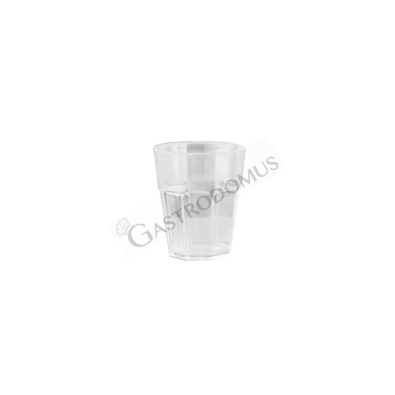 Vaso de policarbonato transparente de 60/90 mm de diámetro y H 106 mm