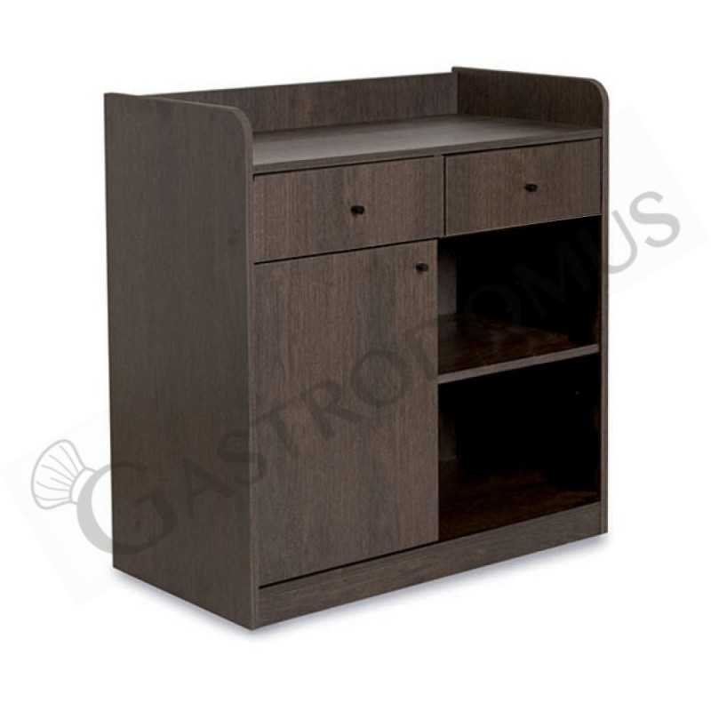 Mueble de servicio compuesto por 1 puerta, 2 cajones y 1 compartimento abierto - L 940 mm x P 480 mm x H 980 mm