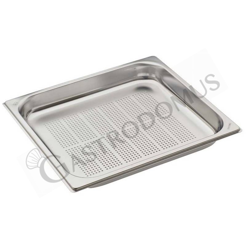 Cubeta perforada de acero inox GN 2/3 L 353 mm x P 325 mm x H 40 mm