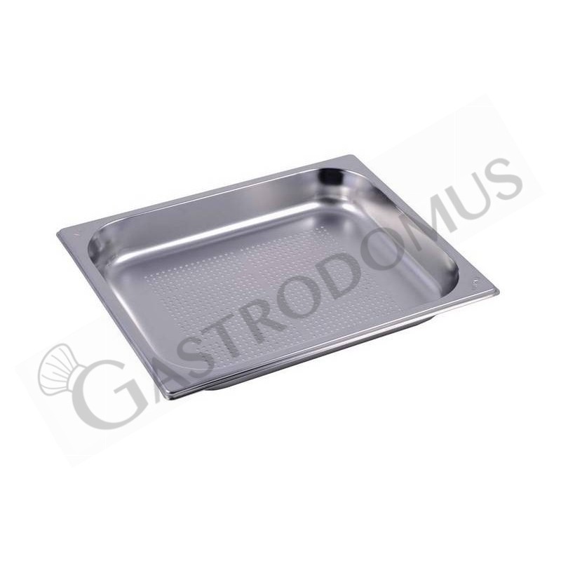 Cubeta perforada de acero inox GN1/2 L 325 mm x P 265 mm x H 40 mm