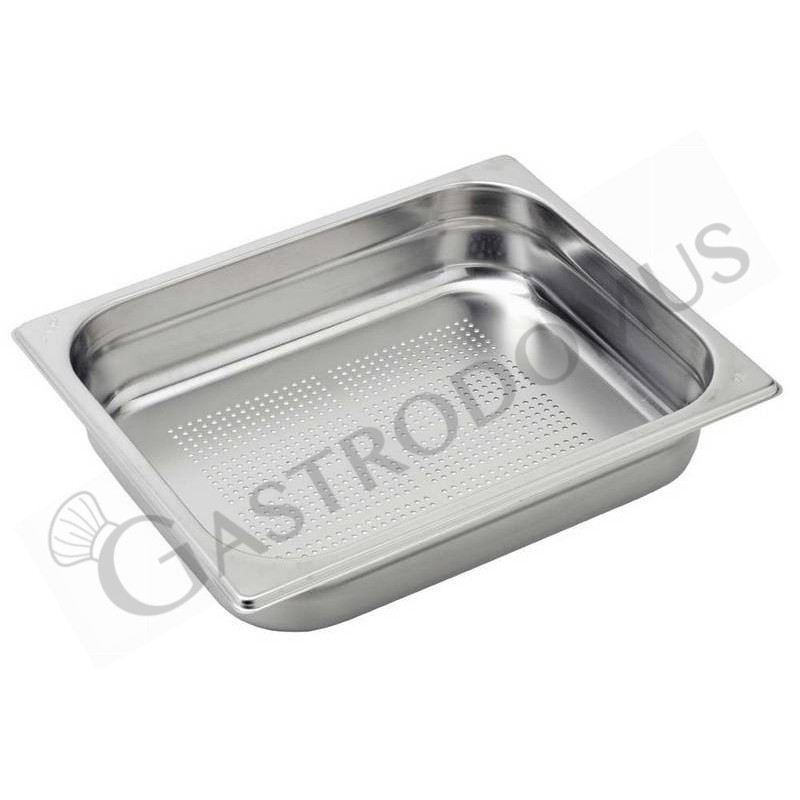 Cubeta perforada de acero inox GN1/2 L 325 mm x P 265 mm x H 65 mm