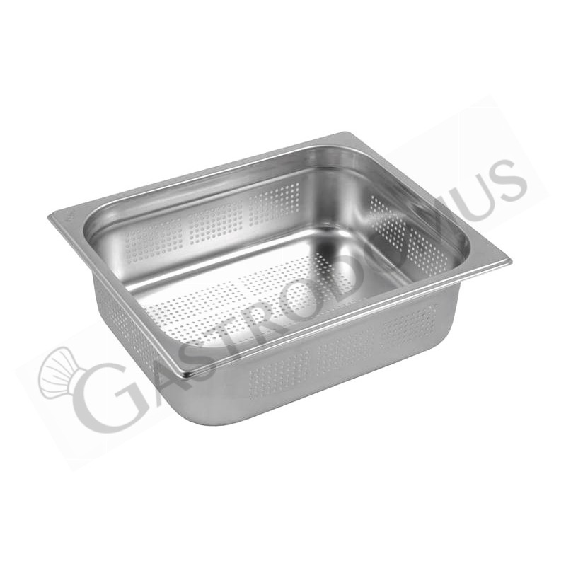 Cubeta perforada de acero inox GN 1/2 L 325 mm x P 265 mm x H 100 mm