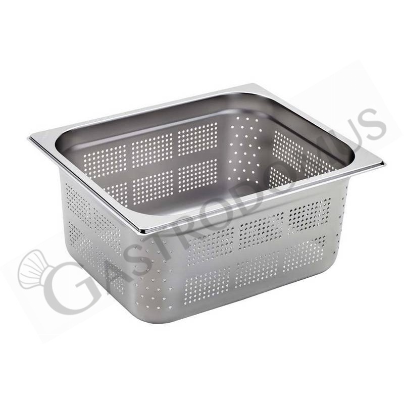 Cubeta perforada de acero inox GN 1/2 L 325 mm x P 265 mm x H 150 mm