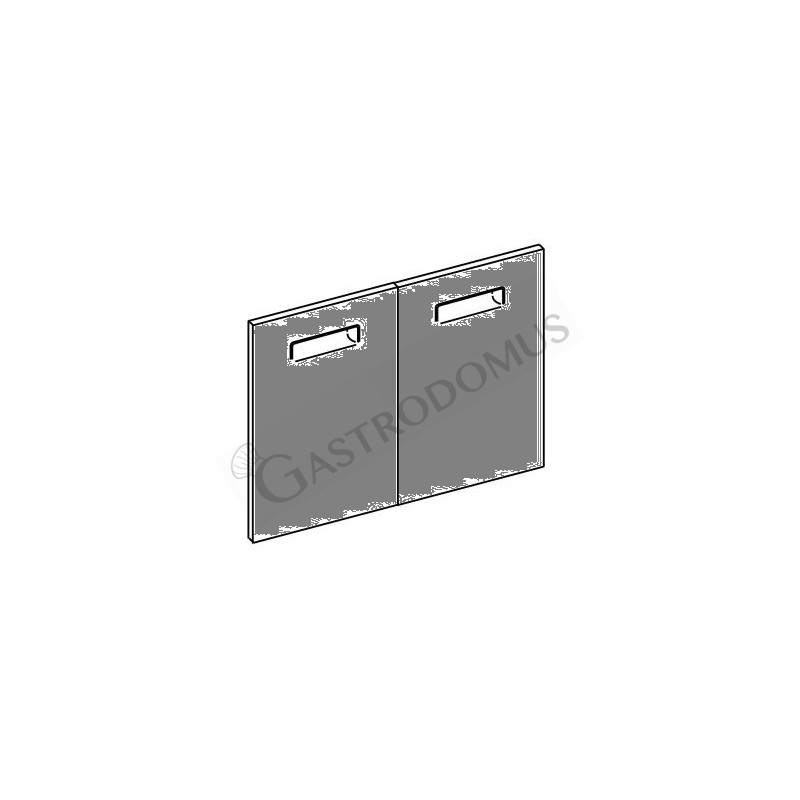 Puerta batiente doble L 1250 H 705 mm