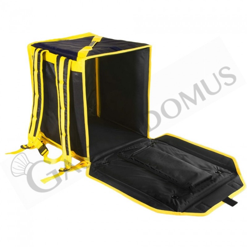 Mochila térmica plegable de nylon negro 420 x 420 x 470 mm