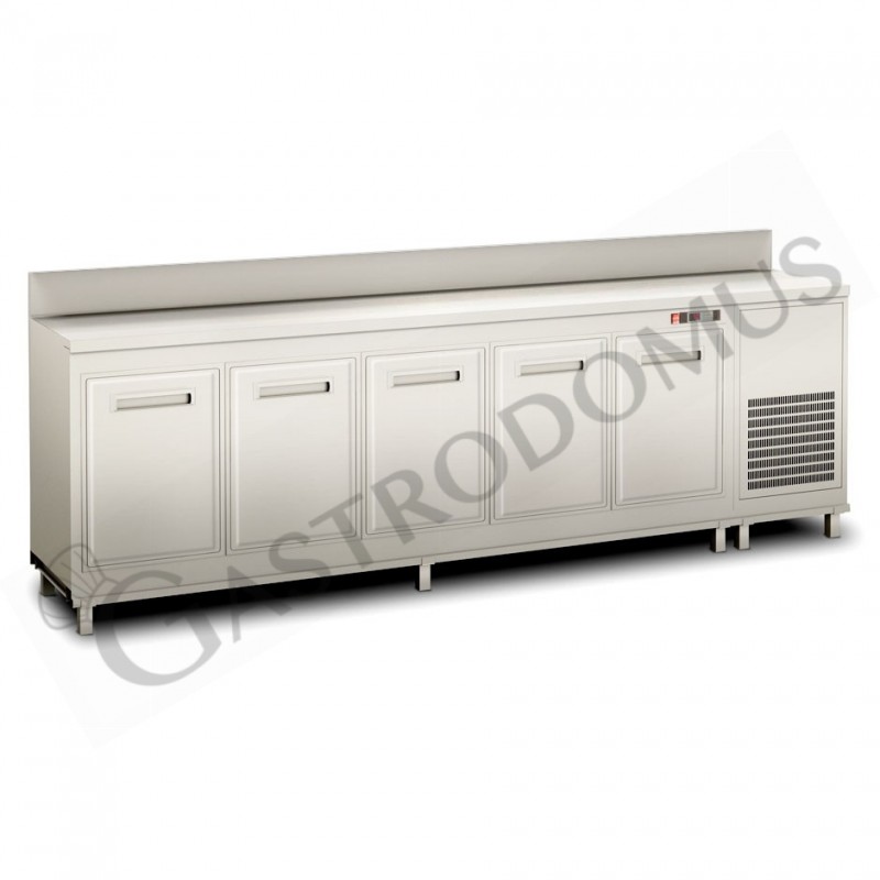 Frente mostrador bar refrigerado con motor incorporado y peto, temperatura +4°C/+8°C, L 3000 x P 560 x H 1119 mm