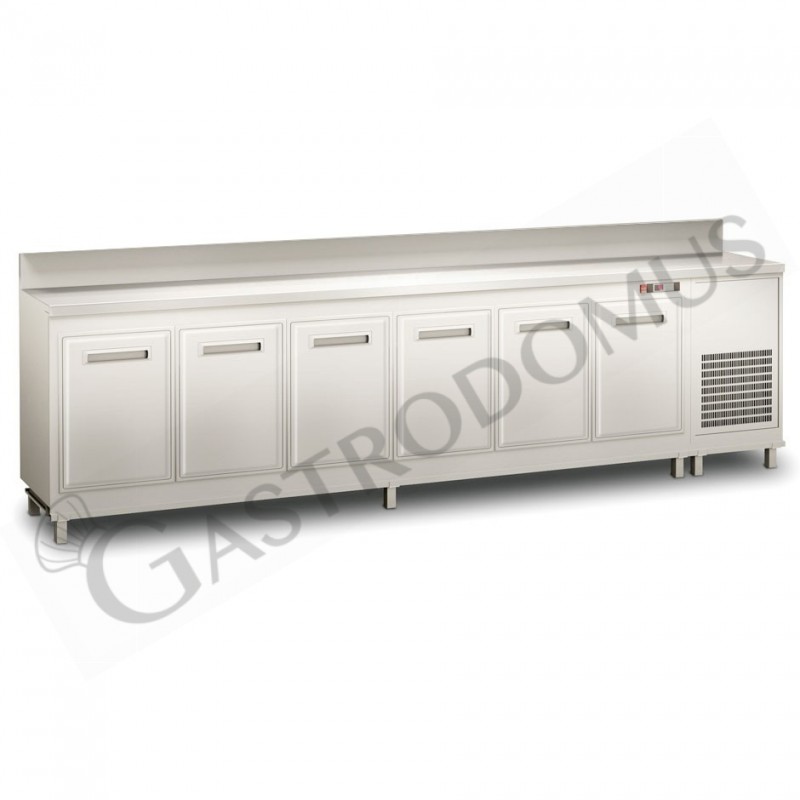 Frente mostrador bar refrigerado con motor incorporado y peto, temperatura +4°C/+8°C, L 3500 x P 560 x H 1119 mm