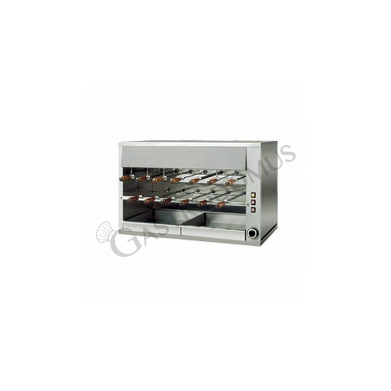 Asador eléctrico, Churrasco con 13 espadas L 1100 mm x P 570 mm x A 720 mm