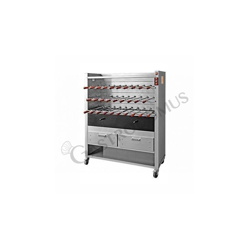 Asador al carbòn vegetal, Churrasco L 1560 mm x P 565 mm x A 1620 mm