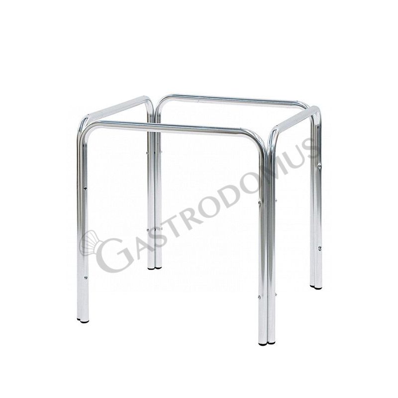 Base cuadrada de aluminio de 710 mm de altura y tubo de 280 mm de diámetro