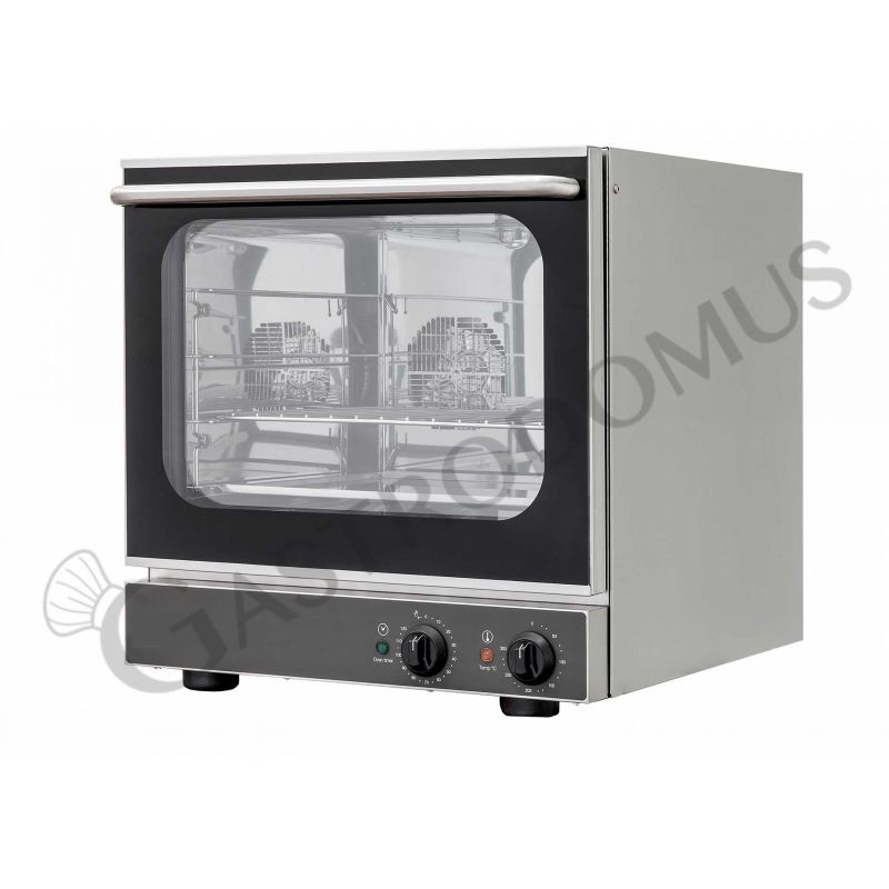 Horno eléctrico de convección para cruasanes, puerta abatible, controles mecánicos, 4 bandejas 433x333 mm, potencia 2,8 kw