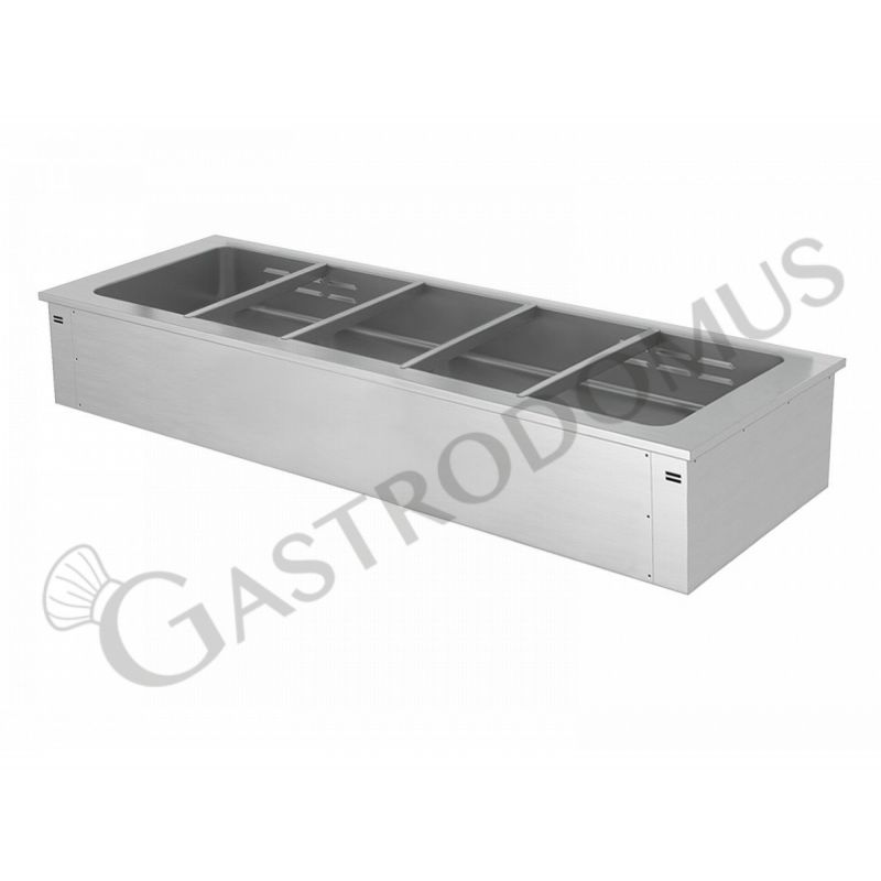 Cuba baño maría empotrable con calor seco ventilado, dimensiones L 1785 mm x P 640 mm x A 355 mm