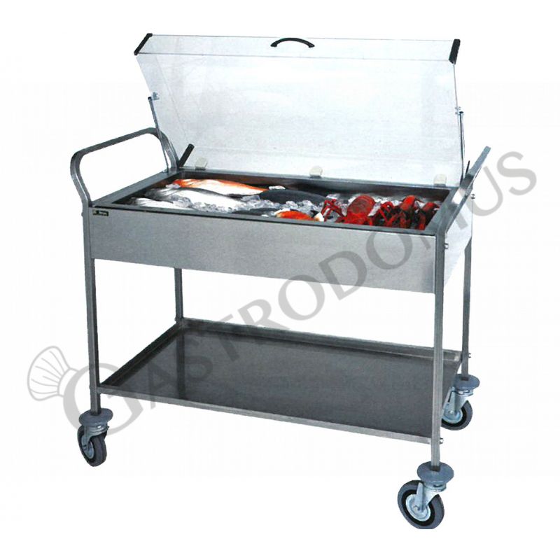 Carro refrigerado - L 1080 mm x P 570 mm x A 1040 mm