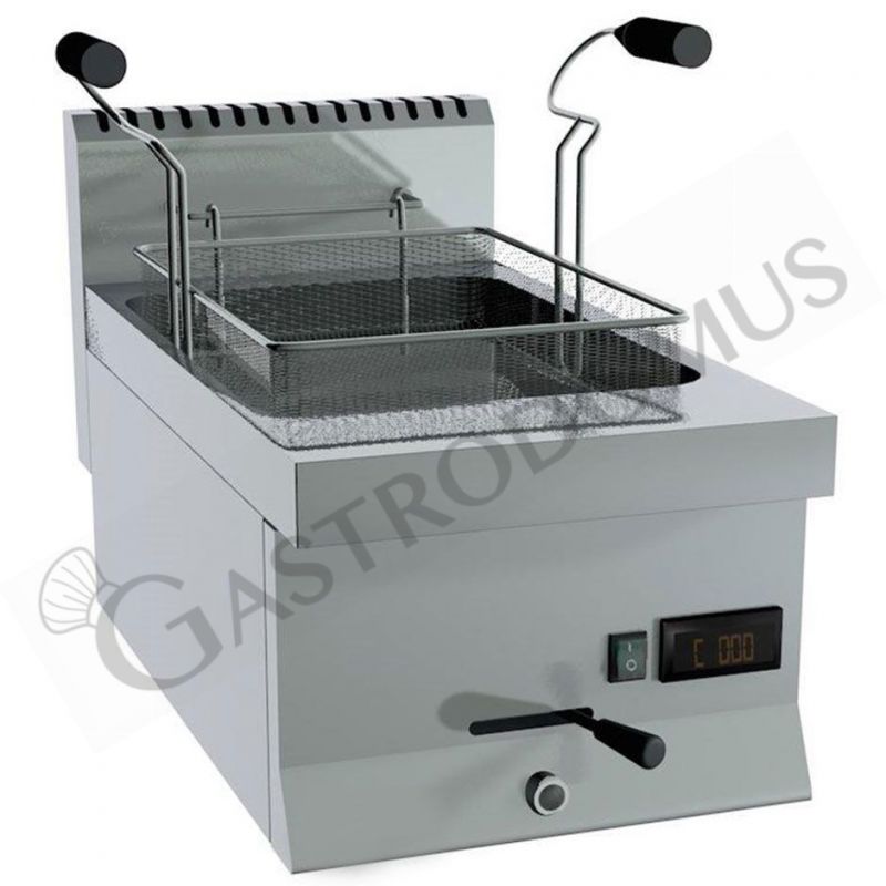 Freidora eléctrica de sobremesa para pastelería 1 cuba - 5 LT - L 350 mm x P 650 mm x A 285 mm