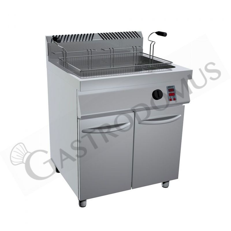 Freidora electrónica a gas de sobremueble para pastelería 1 cuba - 45 LT - L 800 mm x P 730 mm x A 900 mm