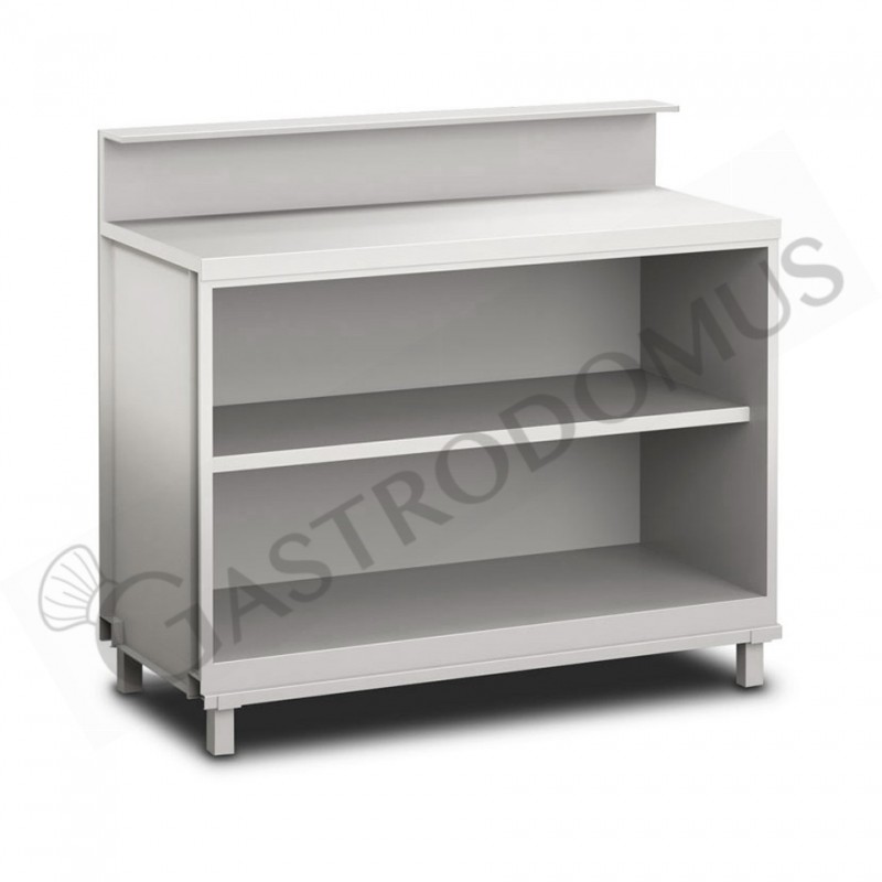 Mueble neutro bar abierto con soporte mostrador L 1250 mm x P 560 mm x H 1145mm