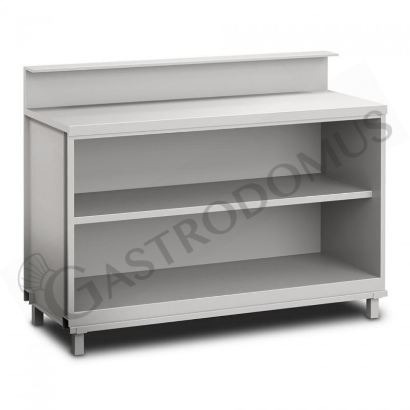 Mueble bar neutro  abierto con soporte mostrador L 1500 mm x P 680 mm x H 1145mm