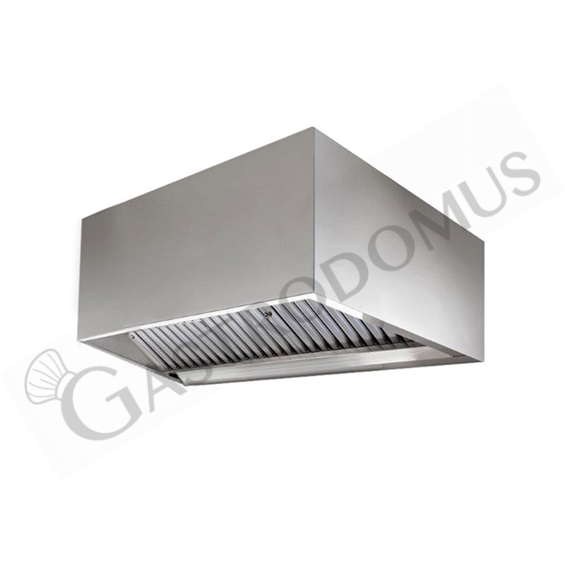 Campana extractora mural serie Kubica con motor full optional L 1200 mm x P 900 mm x A 450 mm