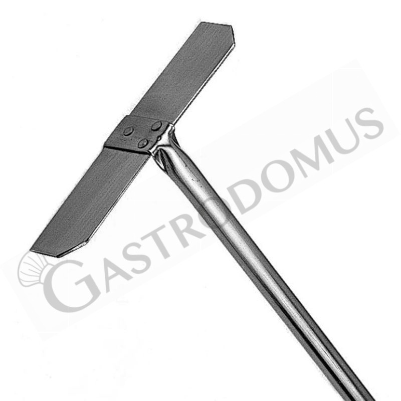 Rastrillo de acero inoxidable para horno de leña - A 1700 mm