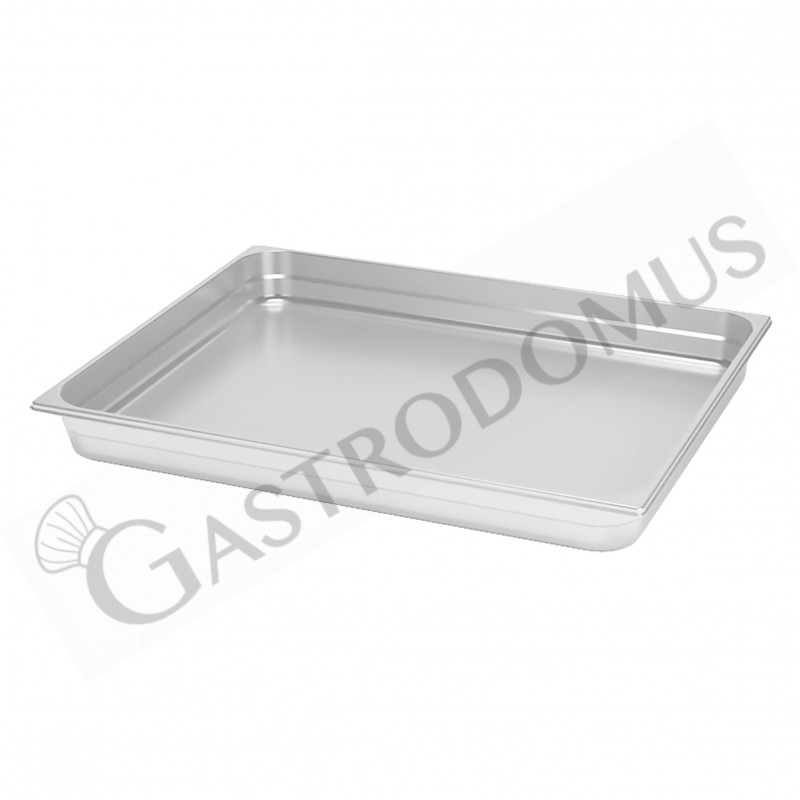 Bandeja rectangular de acero inoxidable GN1/2 L 325 mm X P 265 mm X H 20 mm