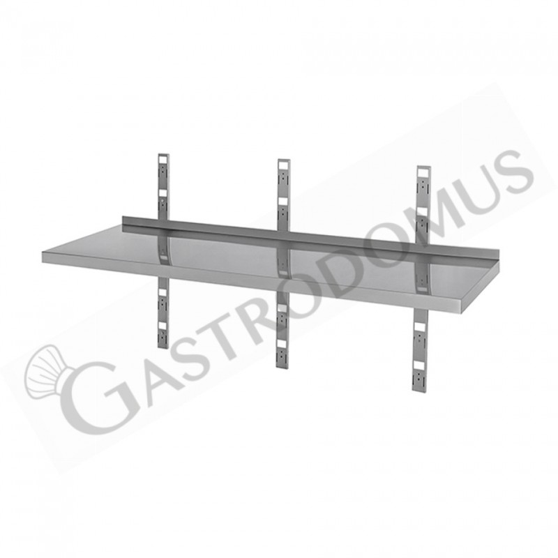 Estante de pared de acero inoxidable L 1600 mm x P 400 mm x A 350 mm