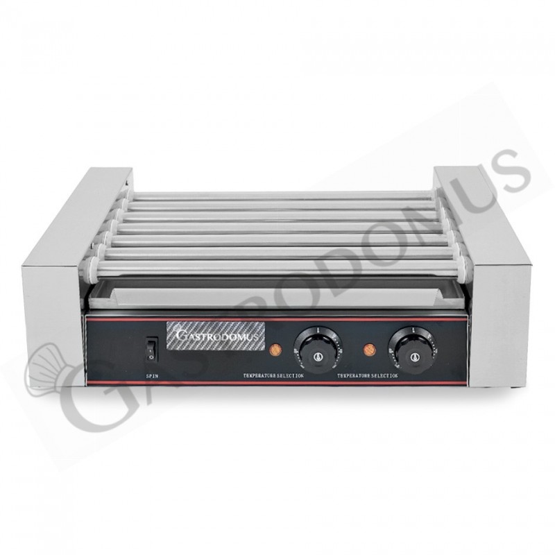 Asador de salchichas 1400 W 7 rodillos L 580 mm x P 330 mm x A 215 mm