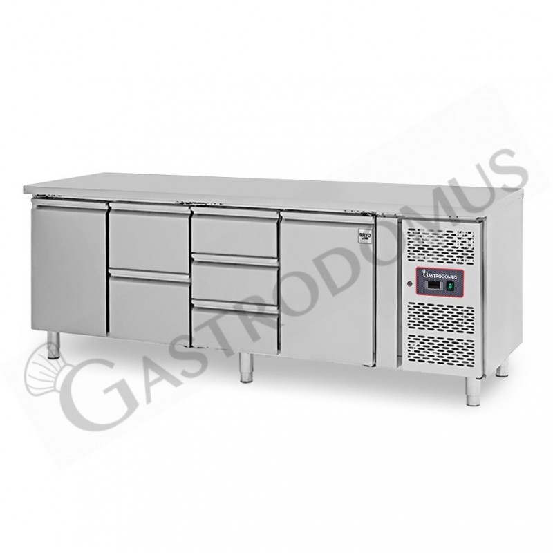 Mesa Refrigerada 5 cajones 2 puertas 700 mm -2°C/+8°C