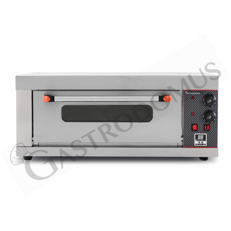 Horno pequeño eléctrico 1 pizza diámetro 320 mm 1 cámara control mecánico temperatura 320°C potencia 3,2 Kw