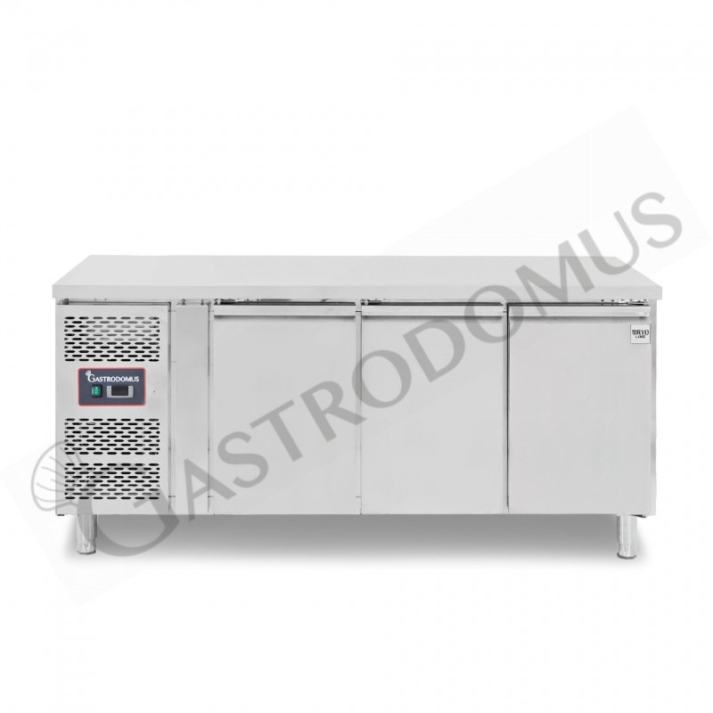 Mesa refrigerada 3 puertas 600 mm de profundidad +2°C/+8°C motor a la izquierda