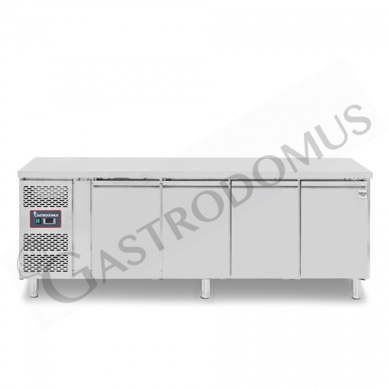 Mesa refrigerada 4 puertas, 600 mm de profundidad +2°C/+8°C motor a la izquierda